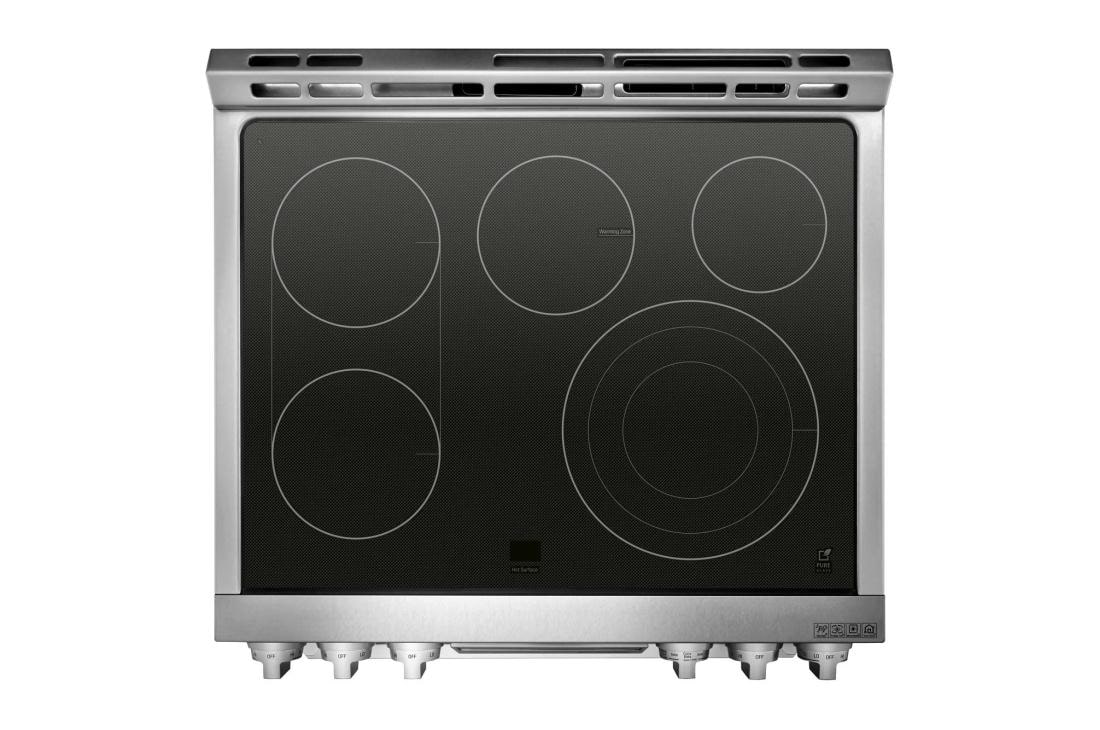 LG SIGNATURE 7.3 ft³ Horno doble eléctrico inteligente con Wi-Fi Slide-In Range (cocina deslizable) con ProBake Convection®, LUTE4619SN, LUTE4619SN, thumbnail 7