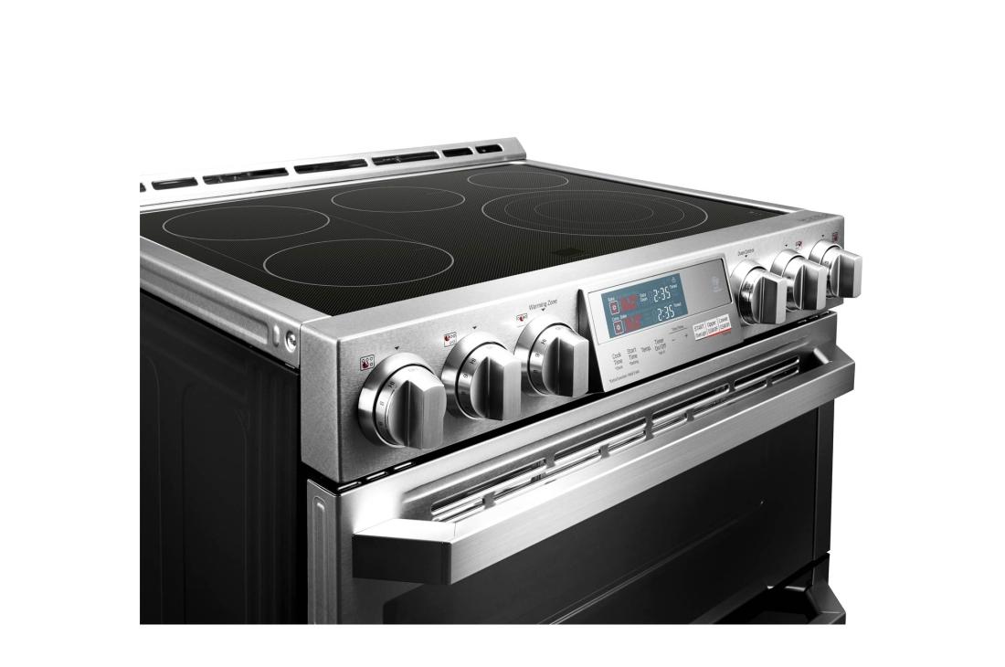 LG SIGNATURE 7.3 ft³ Horno doble eléctrico inteligente con Wi-Fi Slide-In Range (cocina deslizable) con ProBake Convection®, LUTE4619SN, LUTE4619SN, thumbnail 8