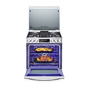 LG Estufa a Gas de 5.8 p³ LG InstaView™ 5/Triple Quemador Freidora de aire ThinQ™ EasyClean, LRGL5847S, LRGL5847S, thumbnail 2