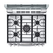 LG Estufa a Gas de 5.8 p³ LG InstaView™ 5/Triple Quemador Freidora de aire ThinQ™ EasyClean, LRGL5847S, LRGL5847S, thumbnail 8