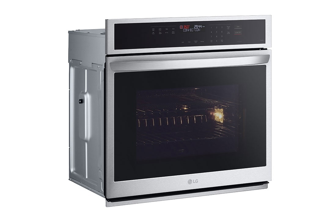 LG Horno Empotrable Eléctrico LG Studio  4.7p³ Convección y Freidora de Aire Smart ThinQ™, Vista lateral, WSEP4723F, thumbnail 2