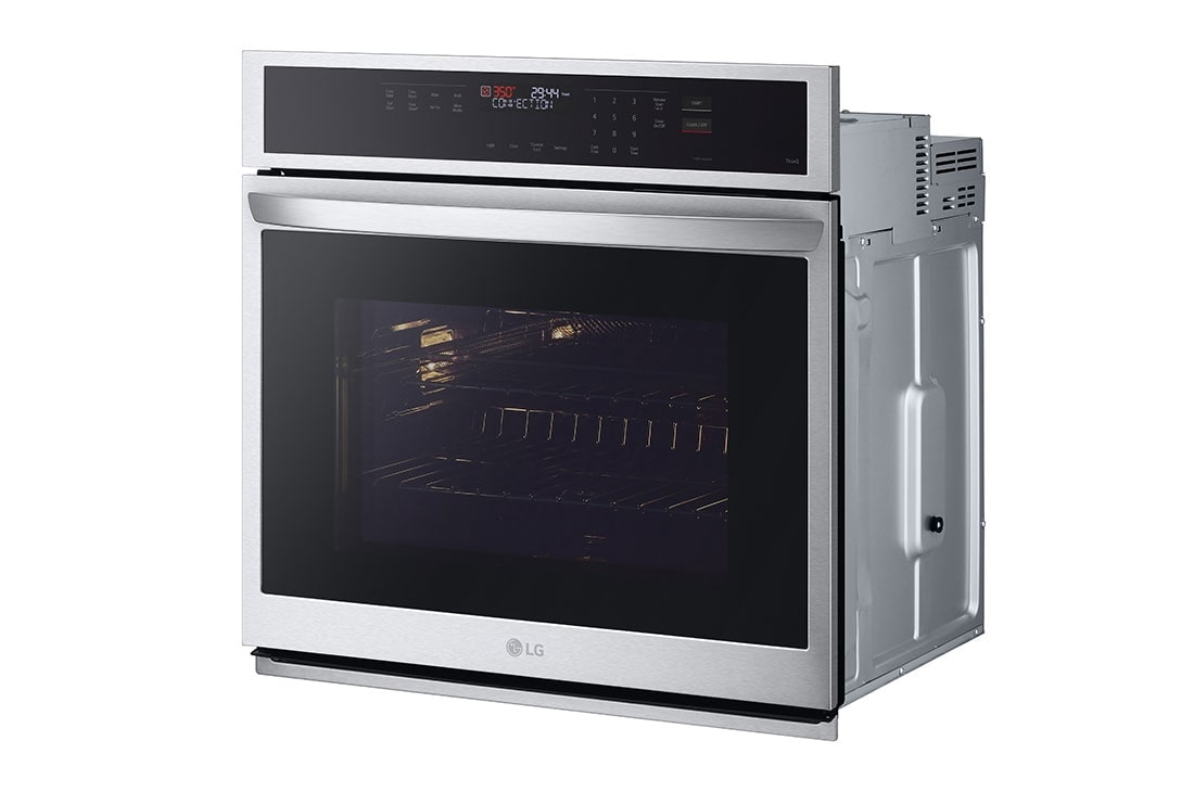 LG Horno Empotrable Eléctrico LG Studio  4.7p³ Convección y Freidora de Aire Smart ThinQ™, (- 15 grados) Vista lateral izquierda, WSEP4723F, thumbnail 3
