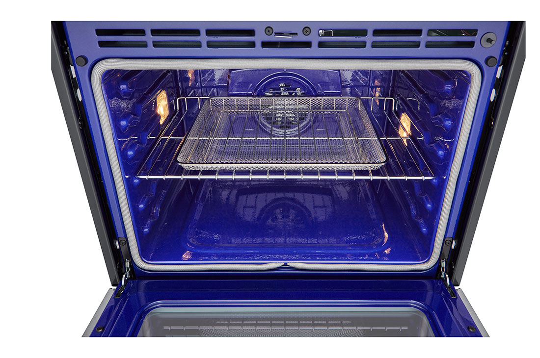 LG Horno Empotrable Eléctrico LG Studio  4.7p³ Convección y Freidora de Aire Smart ThinQ™, Perspectiva superior abierta, WSEP4723F, thumbnail 6