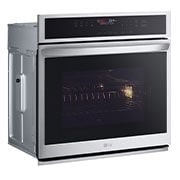 LG Horno Empotrable Eléctrico LG Studio  4.7p³ Convección y Freidora de Aire Smart ThinQ™, Vista lateral, WSEP4723F, thumbnail 2