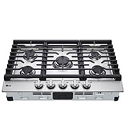 LG Estufa a gas de 30'' con quemador UltraHeat™ de 20.000 BTU, Perspectiva superior, CBGJ3023S, thumbnail 2