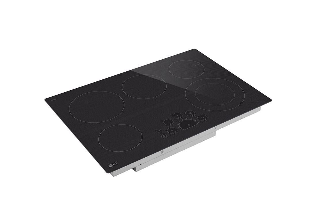 LG Cooktop Eléctrica 30'' LG Studio Controles SmoothTouch™, Left side view, LCE3010SB, thumbnail 4