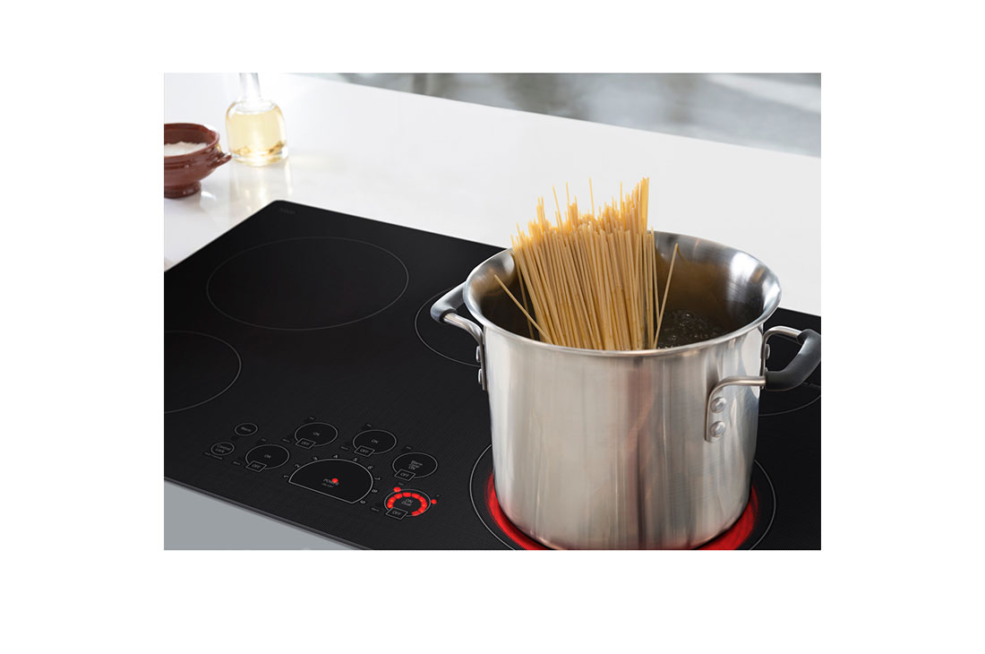 LG Cooktop Eléctrica 30'' LG Studio Controles SmoothTouch™, Top view, LCE3010SB, thumbnail 7