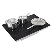 LG Cooktop Eléctrica 30'' LG Studio Controles SmoothTouch™, Left side view with stand, LCE3010SB, thumbnail 6
