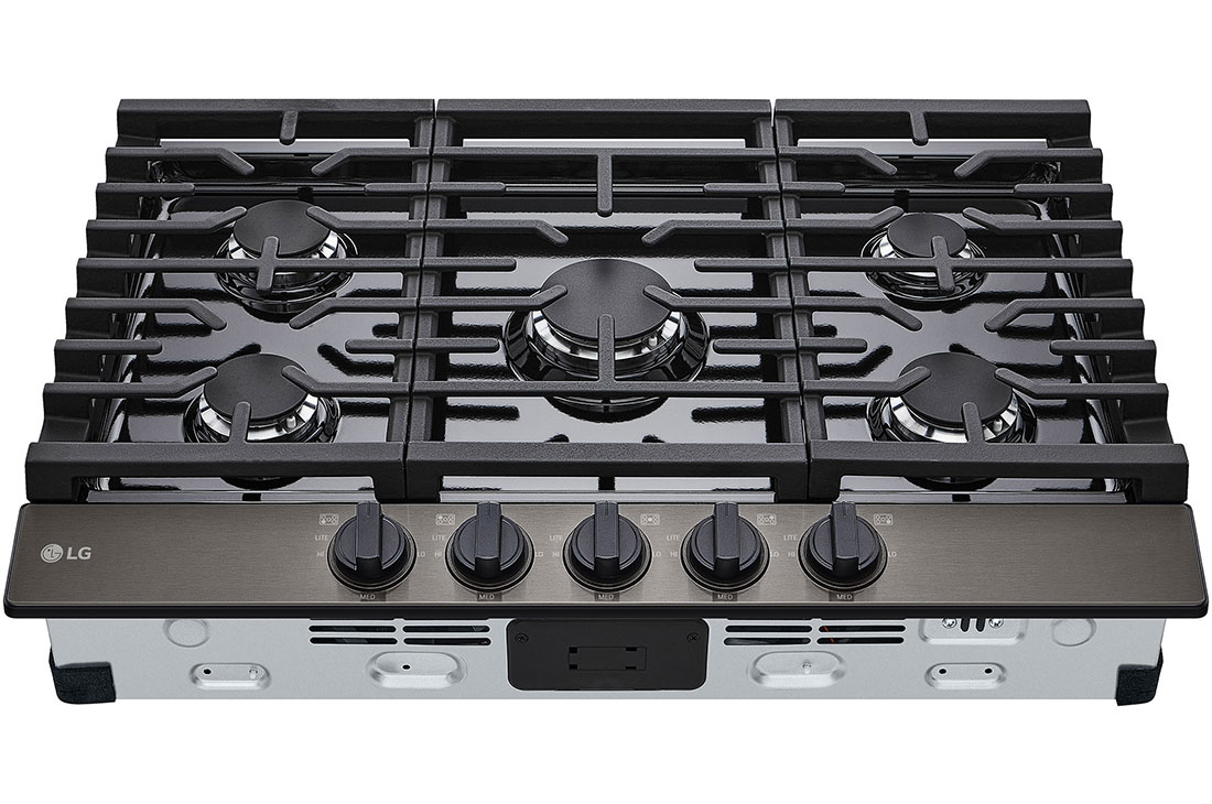 LG Estufa a gas de 30'' con quemador UltraHeat™ de 20.000 BTU, Perspectiva superior, CBGJ3023D, thumbnail 2