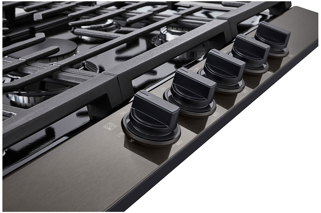 LG Estufa a gas de 30'' con quemador UltraHeat™ de 20.000 BTU, Vista lateral derecha a -15 grados, CBGJ3023D, thumbnail 4