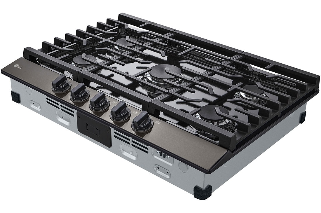 LG Estufa a gas de 30'' con quemador UltraHeat™ de 20.000 BTU, close view, CBGJ3023D, thumbnail 7