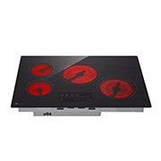 LG 30'' parrilla de cocción eléctrica inteligente con 4&nbsp;quemadores, Frontal_LuzEncendida, CBEW3013BE, thumbnail 4