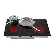 LG 30'' parrilla de cocción eléctrica inteligente con 4&nbsp;quemadores, Frontal_LuzEncendida_ParrilladeCocción, CBEW3013BE, thumbnail 5