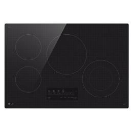 Vista frontal de la Parrilla de cocción eléctrica inteligente de 30" con 4&nbsp;quemadores CBEW3013BE