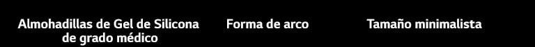 Almohadillas de Gel de Silicona. Forma de arco. Tamaño minimalista