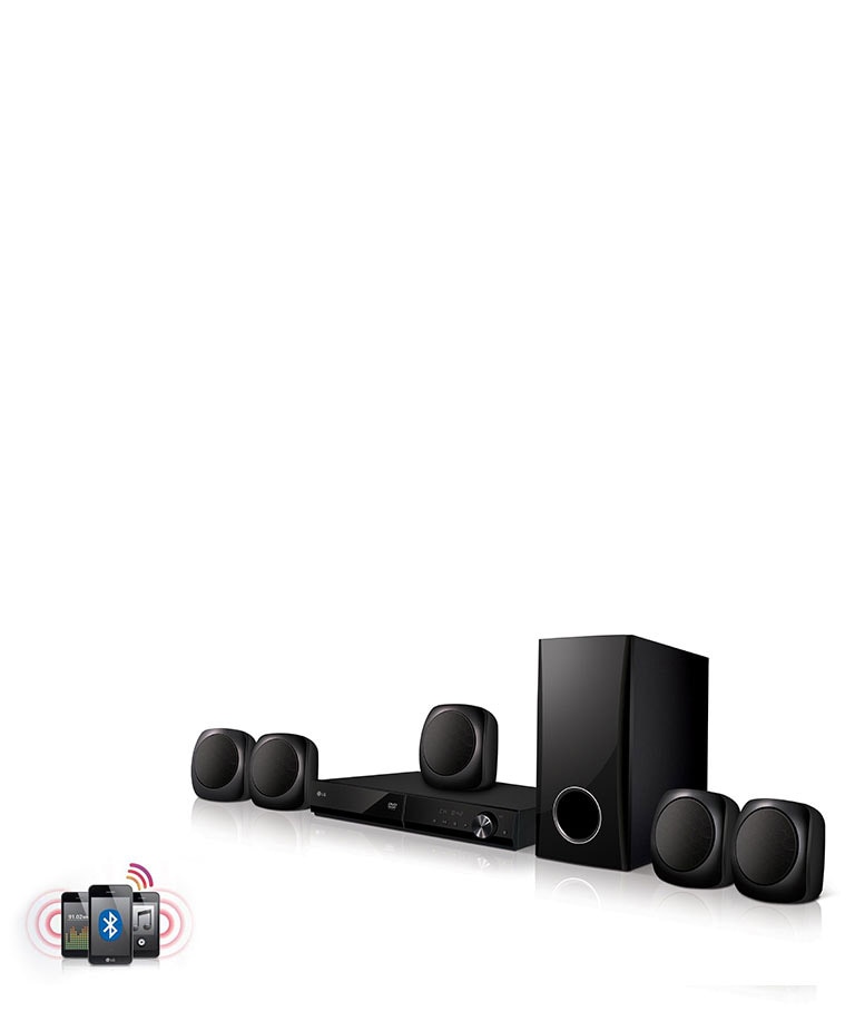 Sistema de bocina de cine en casa, Bluetooth Multi Región LG LHD657 de 5.1  canales con cable HDMI gratuito, 110-240 voltios