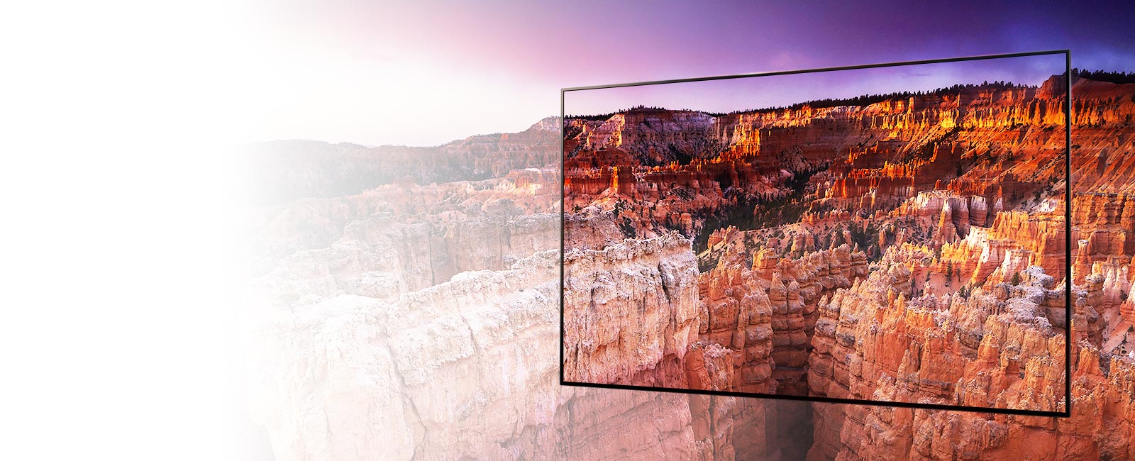Un marco capturando una escena del Parque Nacional Bryce Canyon