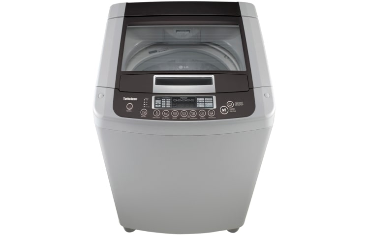 celos Microbio Tableta Lavadora LG Turbo Drum, Carga Superior, 37lbs/17kg, color Gris