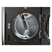 LG 9.0 pᶟ |Secadora a Eléctrica |Carga frontral| Vapor| Acero Inoxidable Negro | ThinQ™, LG SIGNATURE 9.0 cu. ft. Large Smart wi-fi Enabled Electric Dryer w/ TurboSteam™ , 15 degree side view from the bottom, DLEX9500K, thumbnail 4, DLEX9500K, thumbnail 3