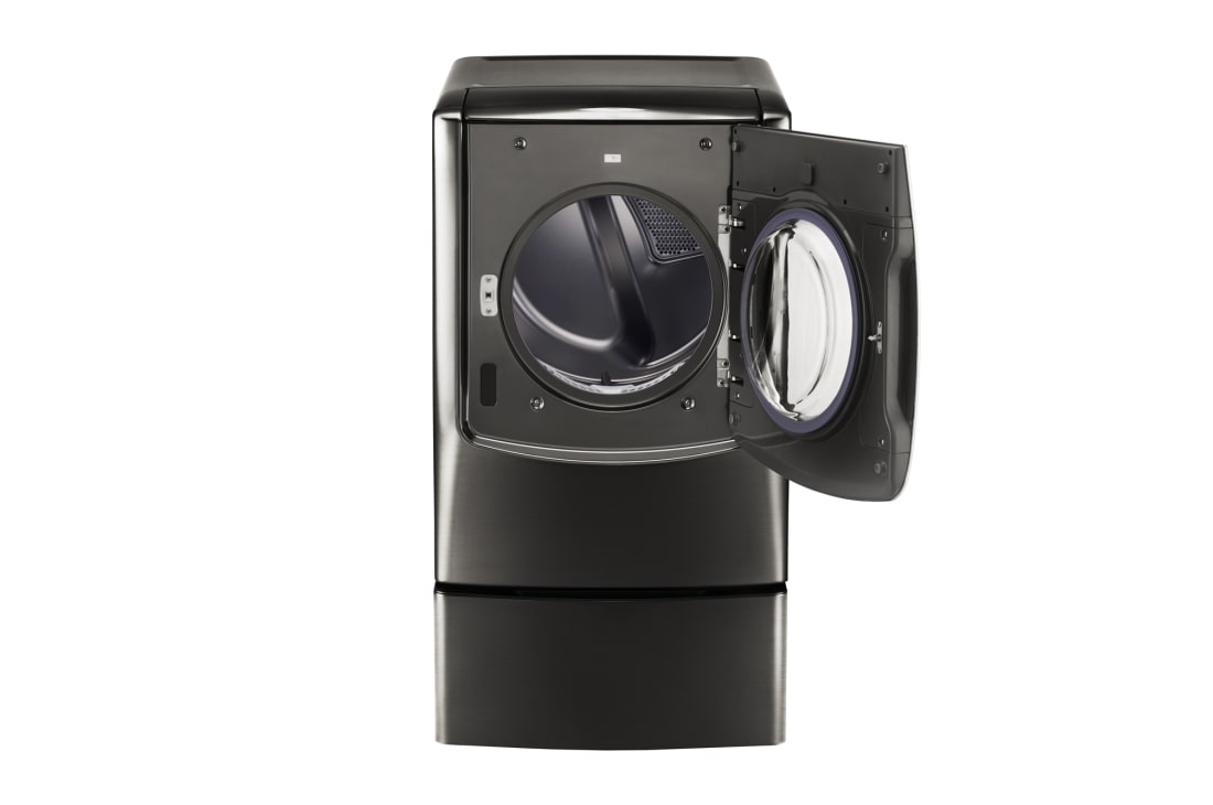 LG Secadora a Gas Carga frontral 9.0 pᶟ  Vapor Acero Inoxidable Negro  ThinQ™, DLGX9501K, thumbnail 7