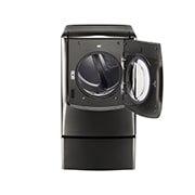 LG Secadora a Gas Carga frontral 9.0 pᶟ  Vapor Acero Inoxidable Negro  ThinQ™, DLGX9501K, thumbnail 7
