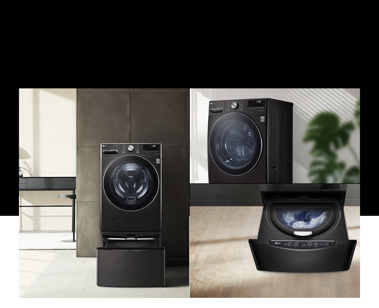 Compatible con la lavadora pedestal TWINWashTM Mini para que puedas lavar dos cargas a la vez.