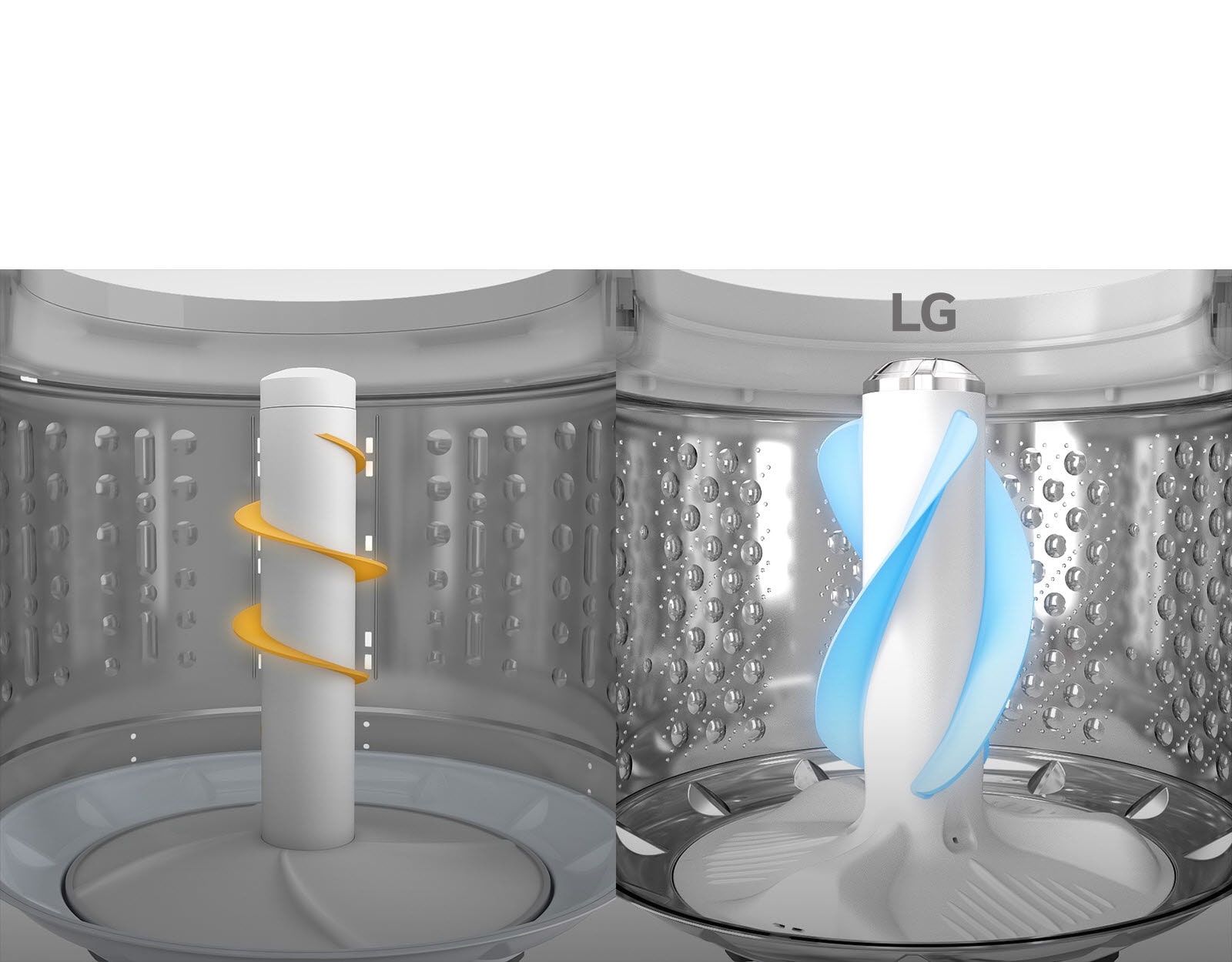 Dos videos muestran el agitador: uno en amarillo y otro en azul, con controles y un carrusel de imágenes.