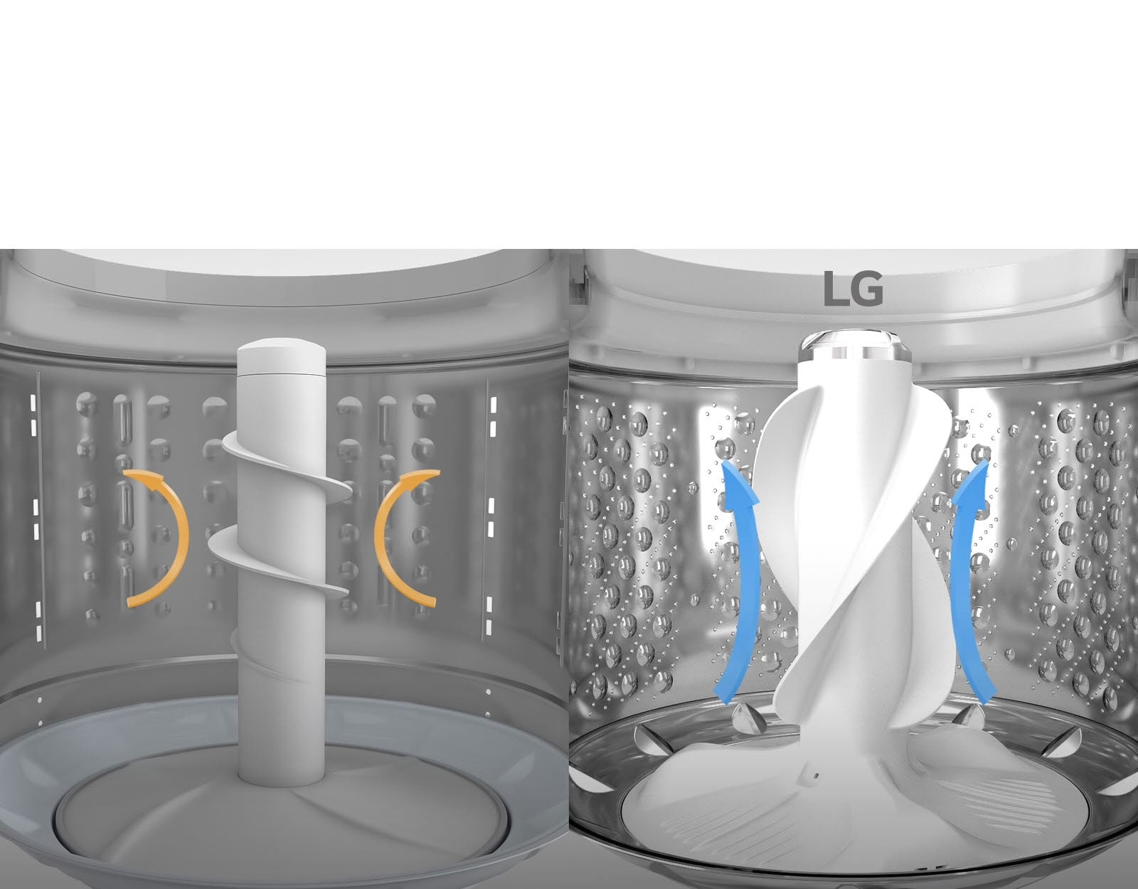 Dos videos muestran el agitador: uno en amarillo y otro en azul, con controles y un carrusel de imágenes.