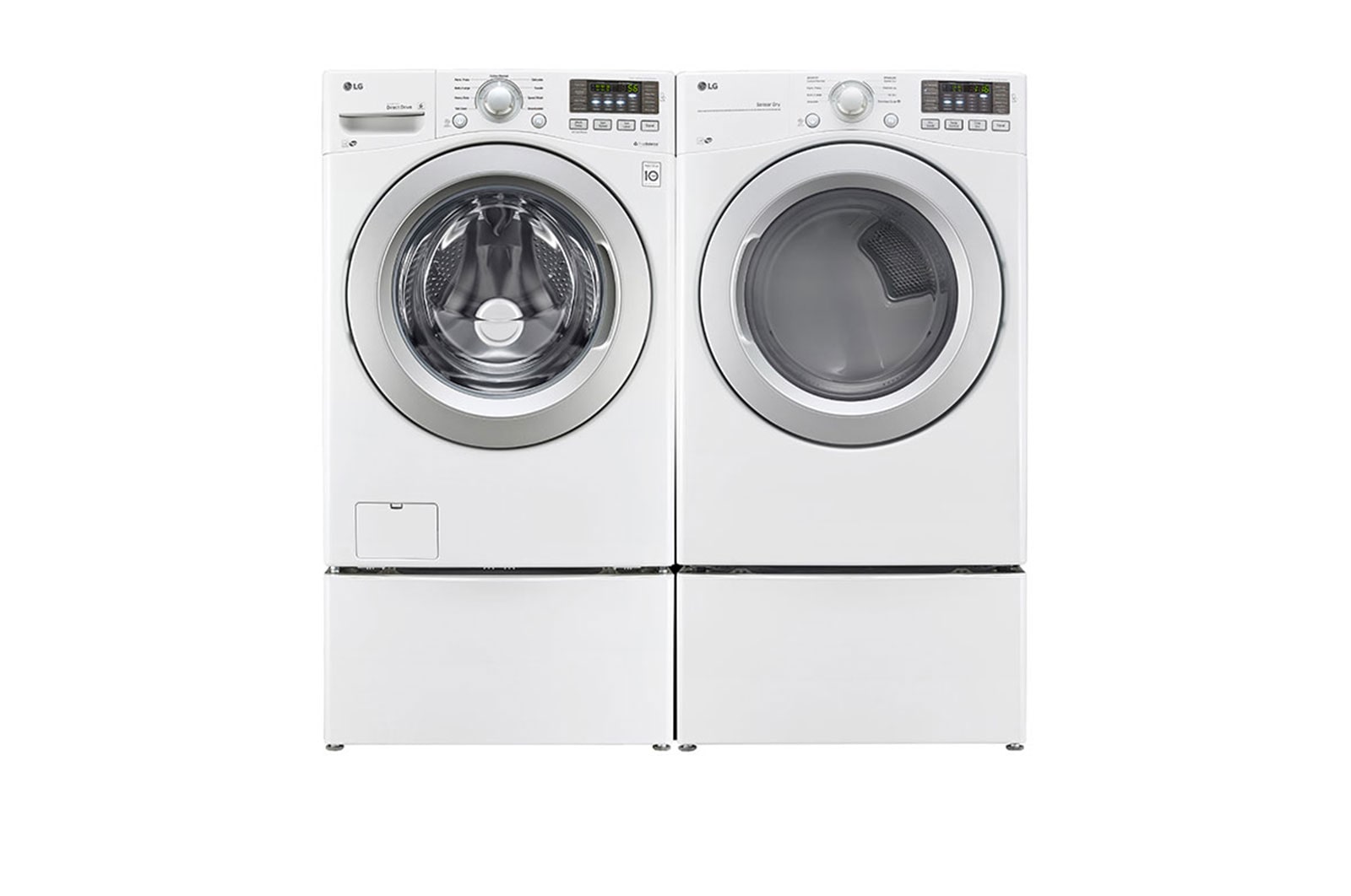 Accesorio lavadora  LG PED24WH, Cajón pedestal, 59,5 x 35,2 x 56,2 cm, 8  kg, Blanco