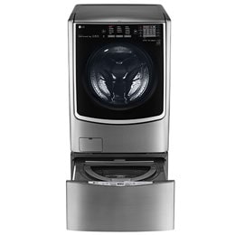 22kg Lavadora Carga Frontal con Direct Drive Inverter & Smart ThinQ (Wi-Fi) Color Acero2