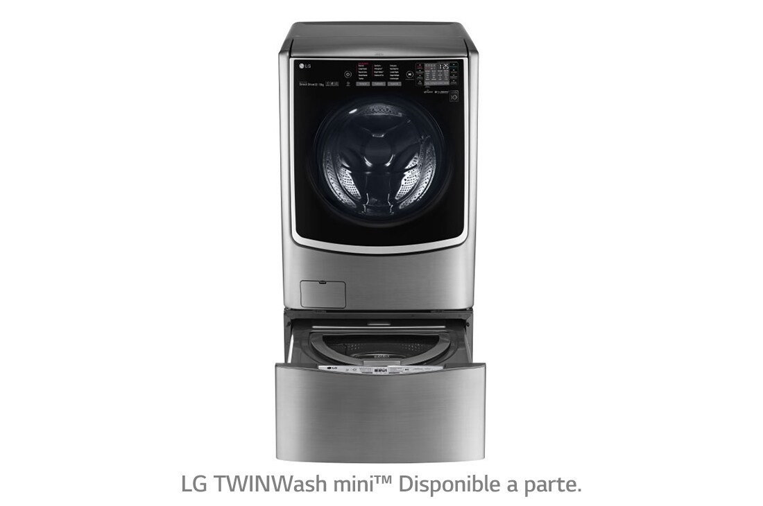 LG 22kg Lavadora Carga Frontal con Direct Drive Inverter & Smart ThinQ (Wi-Fi) Color Acero, WM5000HVA