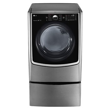 7.4cu.ft Secadora Gas de Carga Frontal con Vapor & SmartThinQ(Wi-Fi), Color Acero1