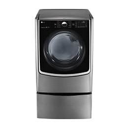 7.4cu.ft Secadora Electrica de Carga Frontal con Vapor & ThinQ, Color Acero2