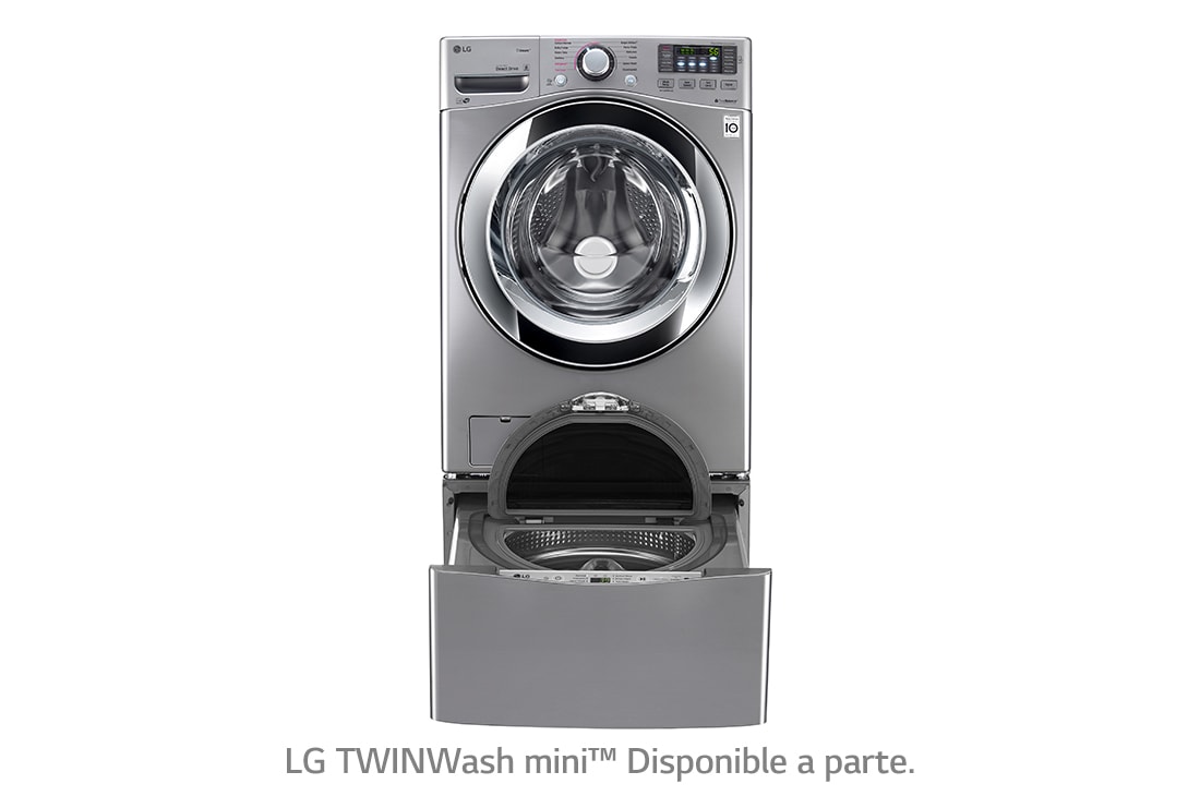 LG 20kg Lavadora Carga Frontal con Direct Drive Inverter & Smart Diagnosis™ Color Acero, WM20VVS6