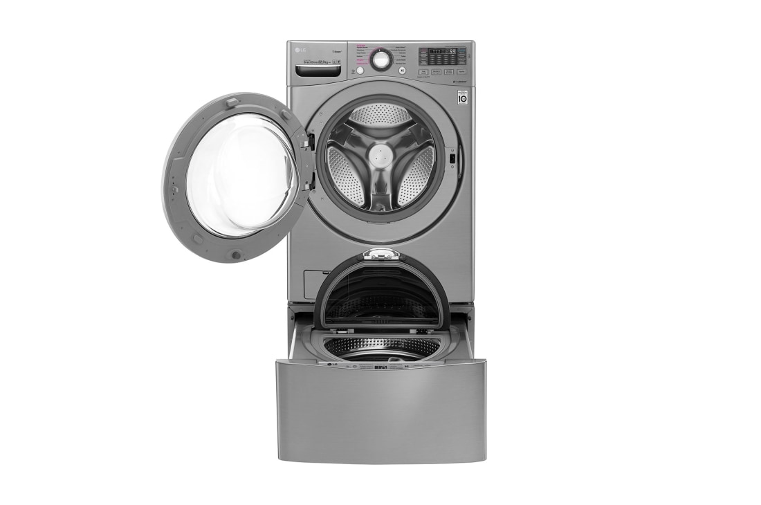 LG 22kg Lavadora Carga Frontal con Direct Drive Inverter & Smart Diagnosis™ Color Acero, WM22VVS6, thumbnail 3