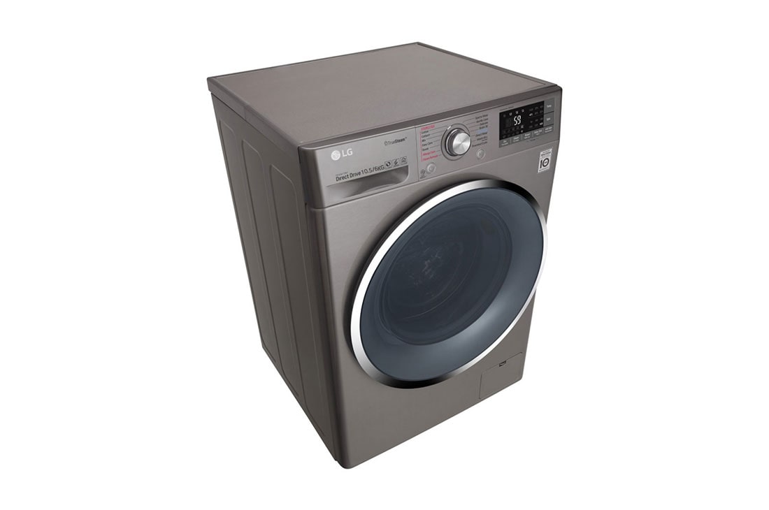 LG  Lavasecadora Secadora Direct Drive Inverter con 10.5kg/6kg de Capacidad, Tecnología 6 Motion, color plateado, WD11EBS6, thumbnail 12