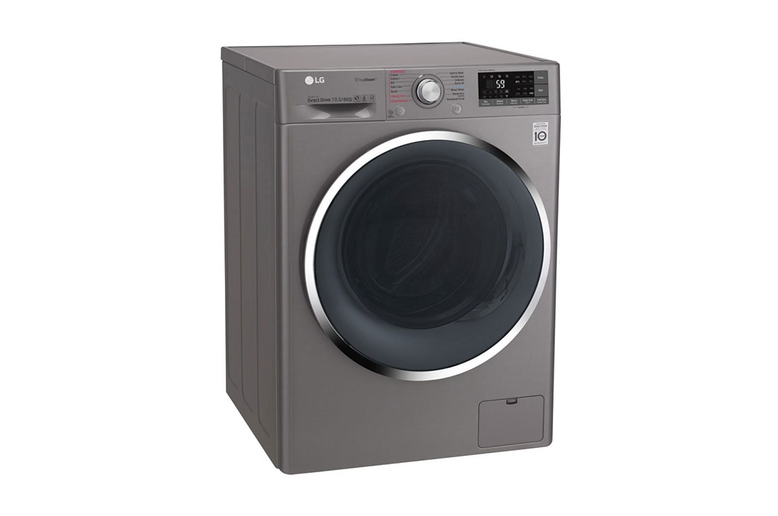 LG  Lavasecadora Secadora Direct Drive Inverter con 10.5kg/6kg de Capacidad, Tecnología 6 Motion, color plateado, WD11EBS6, thumbnail 4