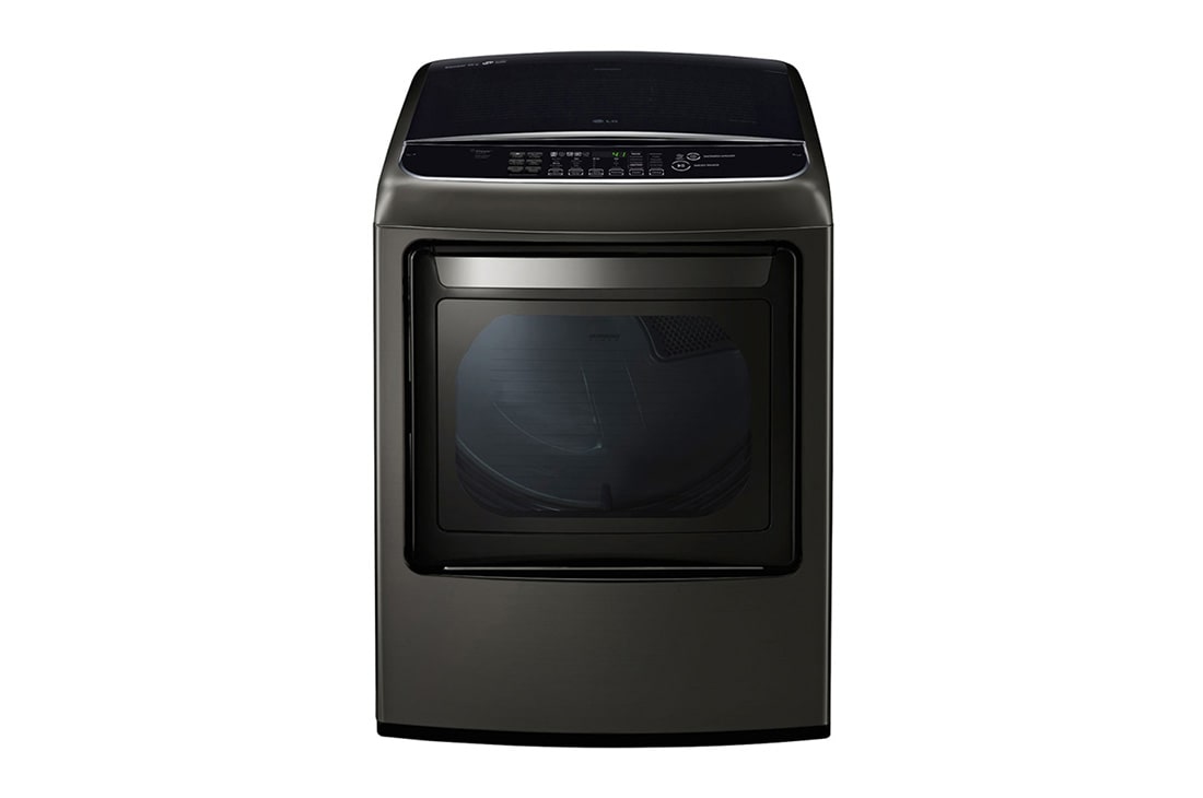LG 22kg Secadora a Gas de Carga Frontal con vapor & ThinQ (Wi-Fi), Color acero negro, DT22BSSG