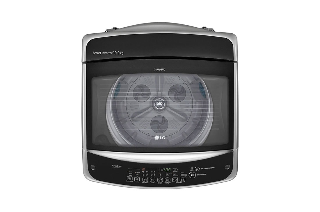 LG 19kg Lavadora Carga Superior, Smart Inverter, Smart Motion, TurboDrum™, Color Acero, WT19VSB, thumbnail 3