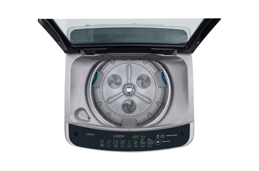 LG 17kg Lavadora Carga Superior, Smart Inverter, Smart Motion, TurboDrum™, Color Gris, WT17DSBP, thumbnail 4