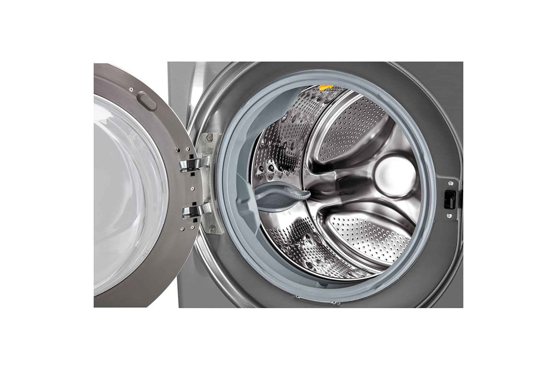 LG Lavadora Carga Frontal 22kg con Direct Drive Inverter & ThinQ, Color Acero, WM22VV2S6B, thumbnail 3