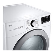 LG 7.4 cu.ft Secadora Electrica de Carga Frontal  & SmartThinQ (Wi-Fi), Color Blanco, DLE3500W, thumbnail 4