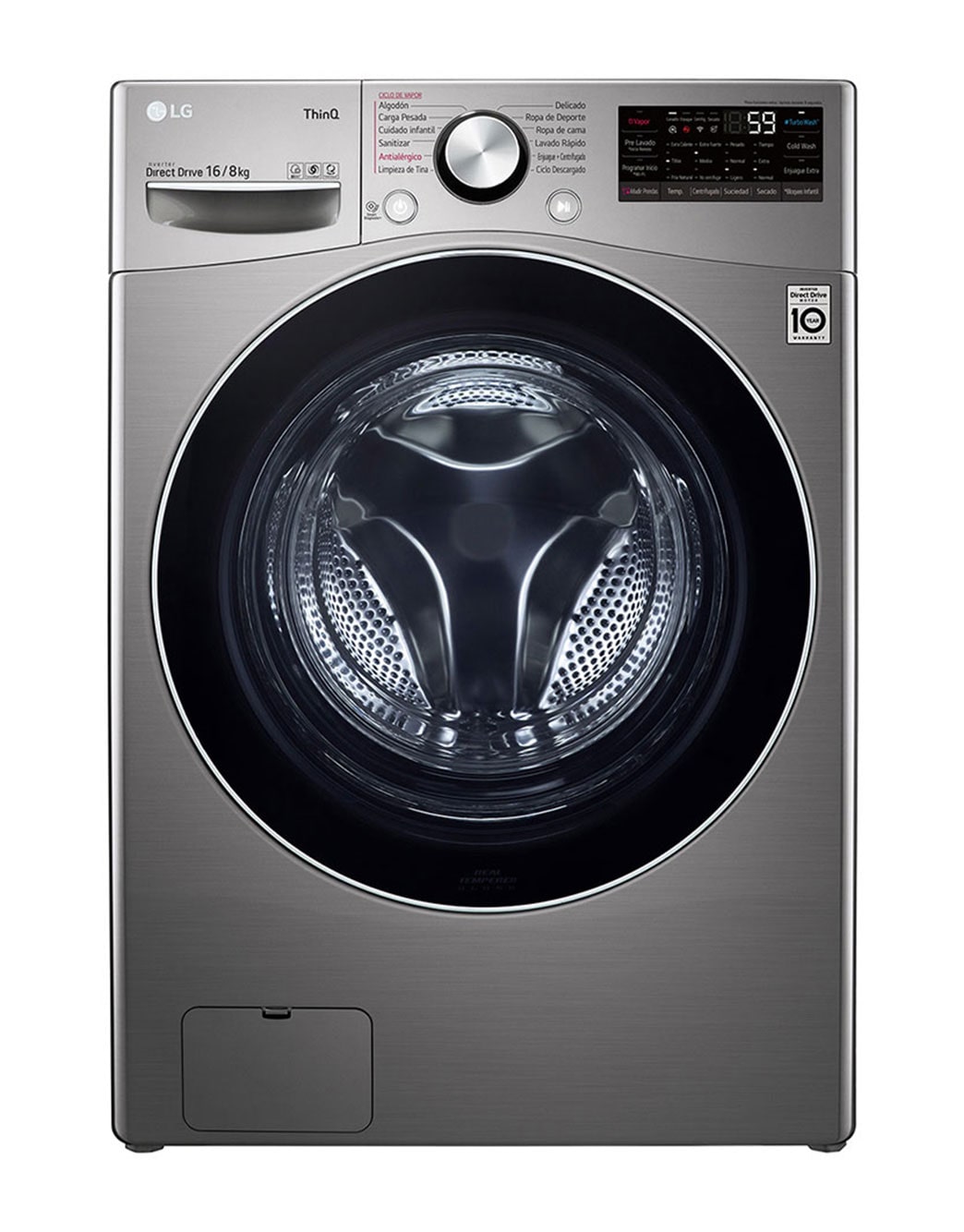 Ajuste Tranquilidad Catástrofe LG Lavadora secadora de 16 KG con tecnología AI DD™ y TurboWash | LG  Centroamérica y el Caribe