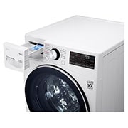 LG Lavadora secadora de 16 KG con tecnología AI DD™ y TurboWash, Vista detallada del vidrio templado, WD16WG2S6, thumbnail 5