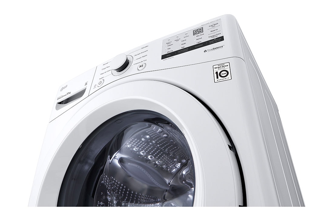 LG Lavadora Carga Frontal 20kg  44lbs/6 Motion DD Smart Diagnosis™, WM20WV26W, WM20WV26W, thumbnail 7