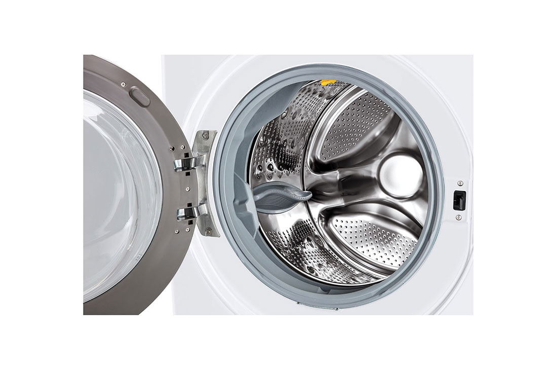 LG Lavasecadora Carga Frontal 20/11kg  Direct Drive Inverter & Smart ThinQ (Wi-Fi), Color Blanco, Detalle del tambor LG WD20WV2S6, WD20WV2S6, thumbnail 4