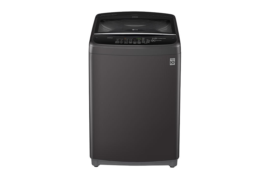 LG 19kg Lavadora Carga Superior, Smart Inverter, Smart Motion, TurboDrum™, Color Gris Oscuro, Lado Frontal, WT19MBB