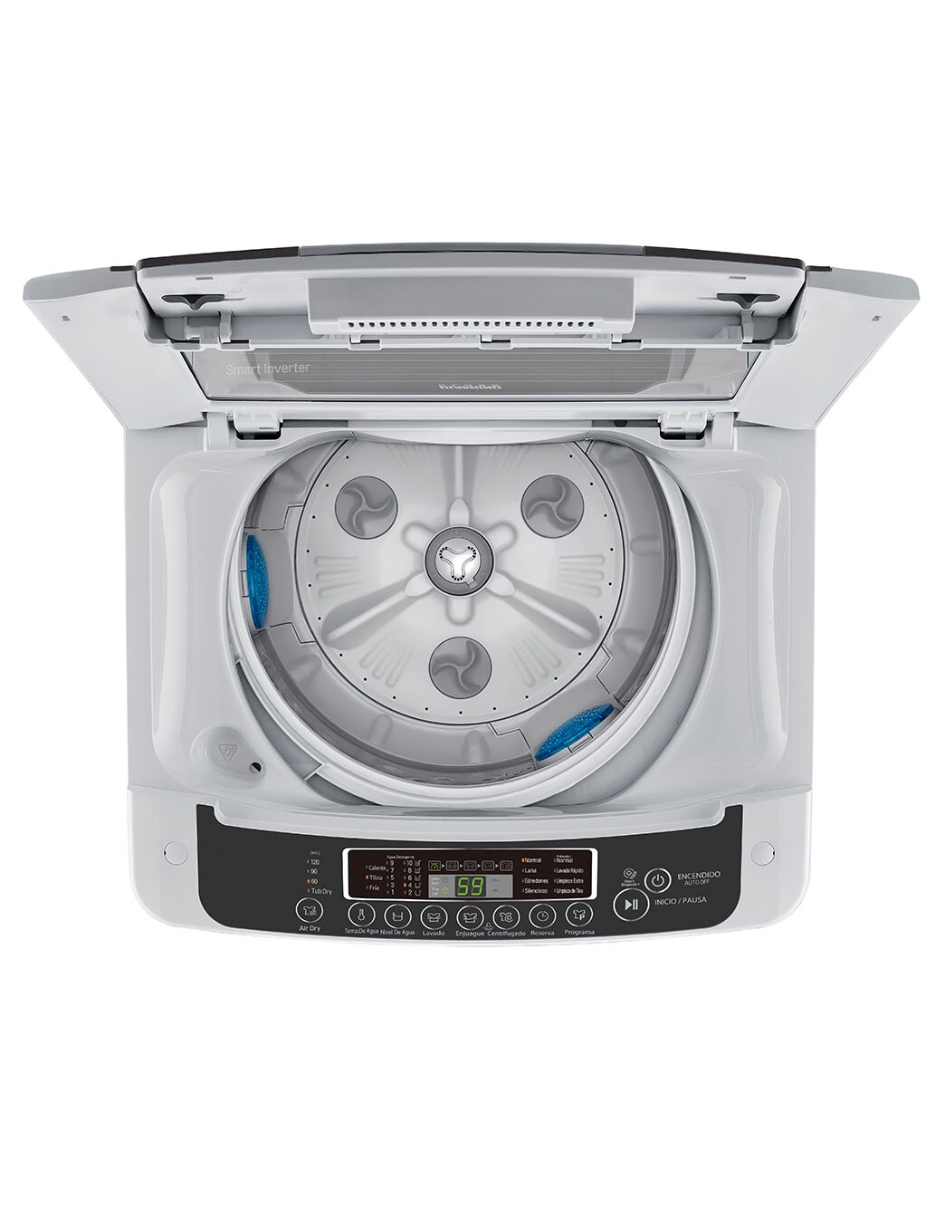 Lavadora Carga Superior 13kg LG WT13DPBP Smart Inverter Gris LG Caribe