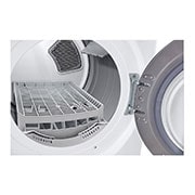 LG Secadora a Gas Carga Frontal 22kg  ThinQ, Color Blanco, Detalle de tambor2, DF22WV2G, thumbnail 4