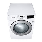 LG Secadora a Gas Carga Frontal 22kg  ThinQ, Color Blanco, Perspectiva superior, DF22WV2G, thumbnail 8